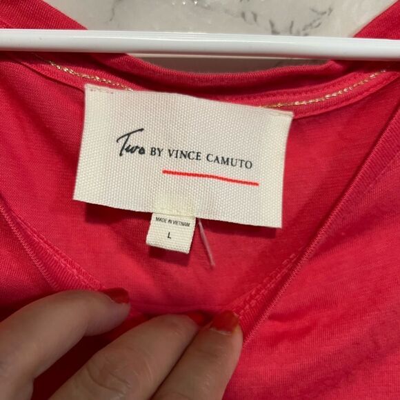 Two by Vince Camuto Split Side Tunic Top Size L - Picture 4 of 9